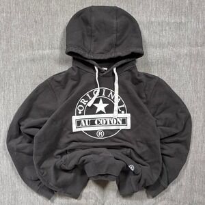 Black Original Au Coton Heavyweight Hoodie - L
